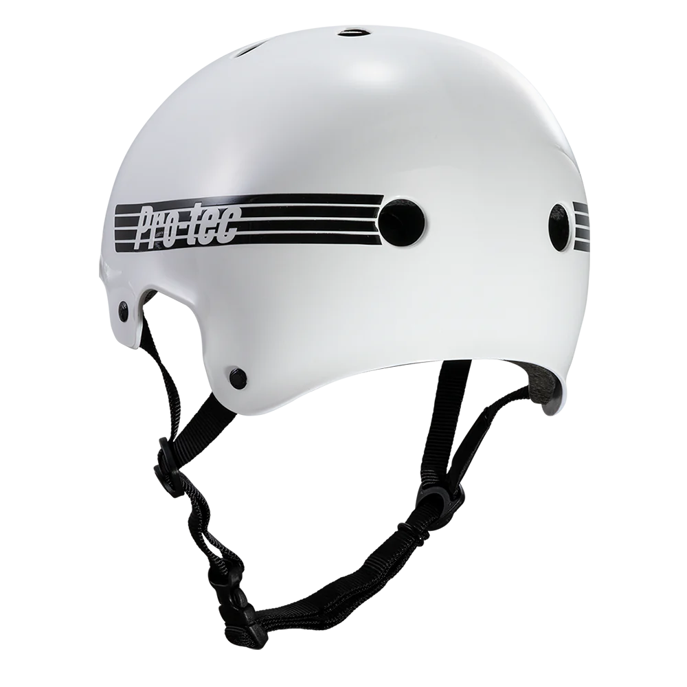 PROTEC OLD SCHOOL HELMET GLOSS WHITE - Main Image