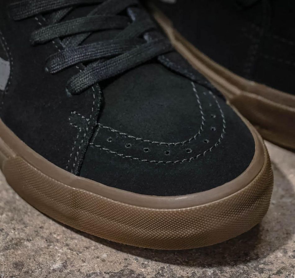 vans sk8 hi thrasher black gum