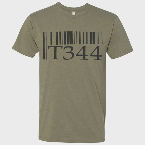T1 BARCODE TEE - OLIVE