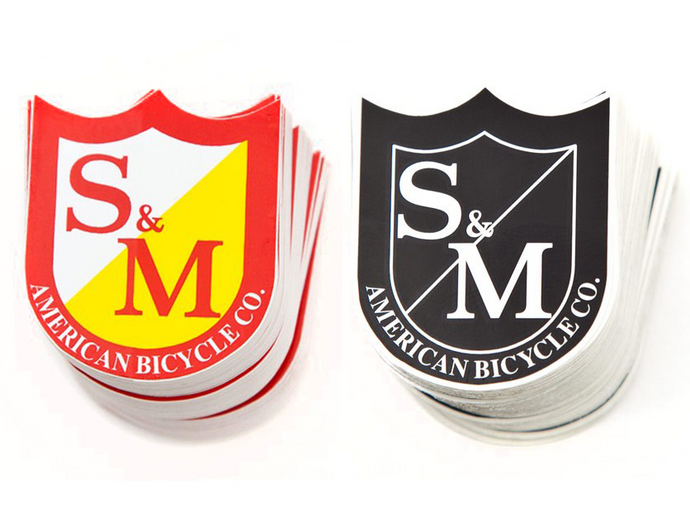 S&M SMALL SHIELD STICKER