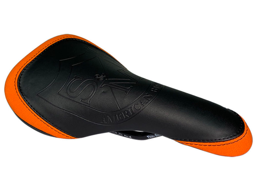 S&M RAILED SEAT - BLACK/ORANGE