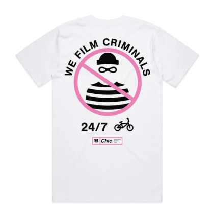 HELP X CHIC WE FILM CRIMINALS TEE
