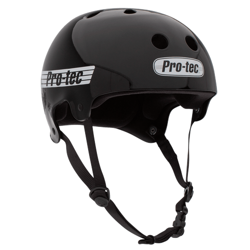 PROTEC OLD SCHOOL HELMET - GLOSS BLACK - MEDIUMS