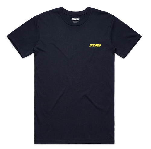 DOOMED NO LOGO TEE NAVY