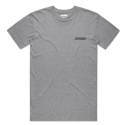 DOOMED NO LOGO TEE GRAY