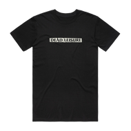 DEAD LEISURE BLOCK LOGO TEE BLACK