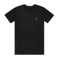 DEAD LEISURE SKULL LOGO TEE - BLACK