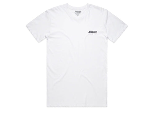 DOOMED NO LOGO TEE WHITE