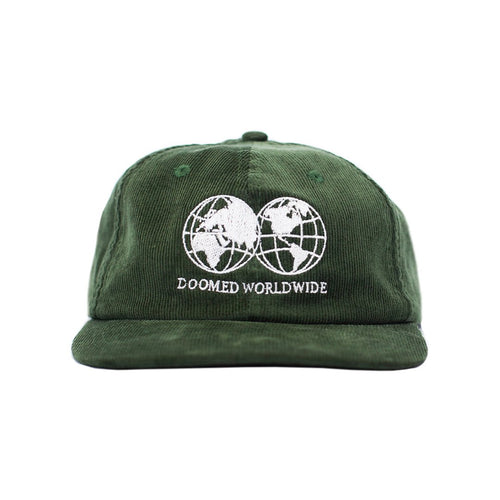 DOOMED GLOBE CORD 6 PANEL HAT