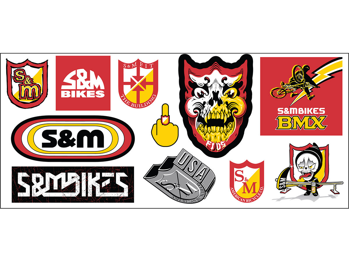 S&M STICKER SHEET – Local BMX