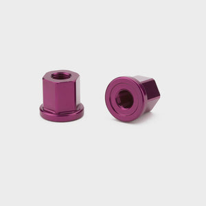 MISSION ALLOY AXLE NUTS - PURPLE.