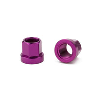 MISSION ALLOY AXLE NUTS - PURPLE.