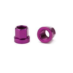 MISSION ALLOY AXLE NUTS - PURPLE.